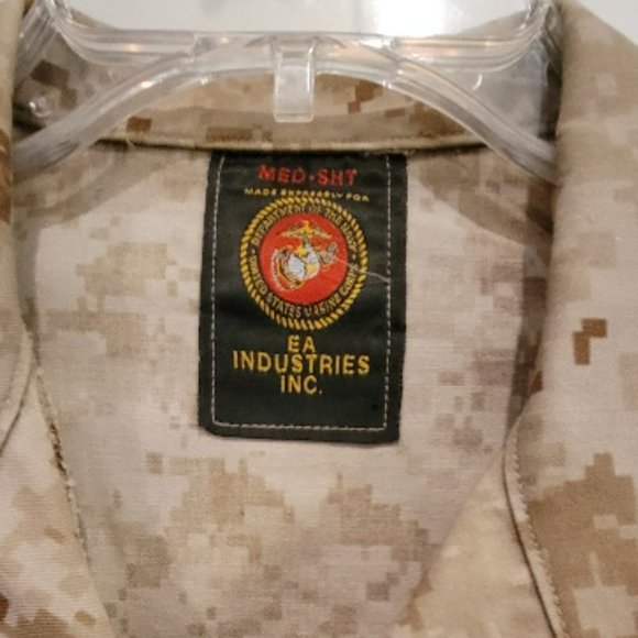 USMC Surplus Desert MARPAT Trousers & BDU Shirt medium small - Picture 6 of 16